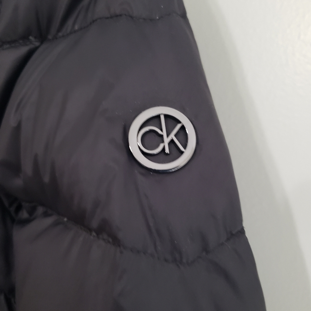 Calvin Klein Down Lightweight Packable Jacket Women Small Black Quilted Coat - Picture 4 of 16